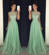 Mint green Prom Dress, Charming Prom Dress, Chiffon Prom Dress,Evening Dress,BD109
