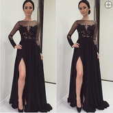 black prom dresses, 2018 Long prom dresses, long prom dresses, prom dresses online,PD455888