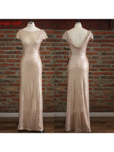 nude gold bridesmaid dress,Long bridesmaid dress,sequin bridesmaid dress,sparkle bridesmaid dress,BD821