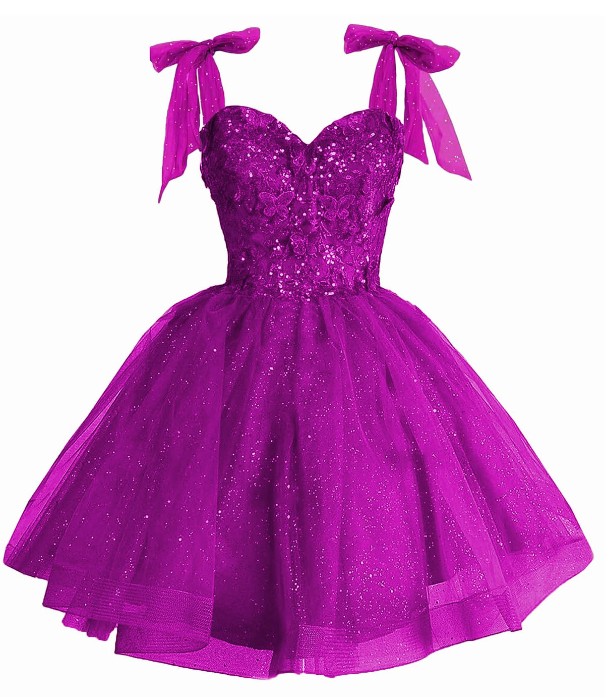 Girls Red Sequin Flower Girl Dress with Bow Straps