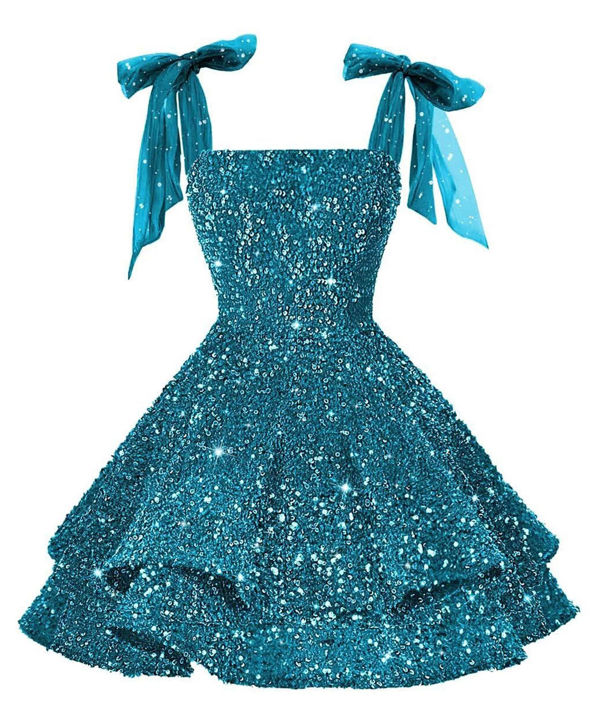 Girls Pink Sequin Flower Girl Dress with Bow Straps