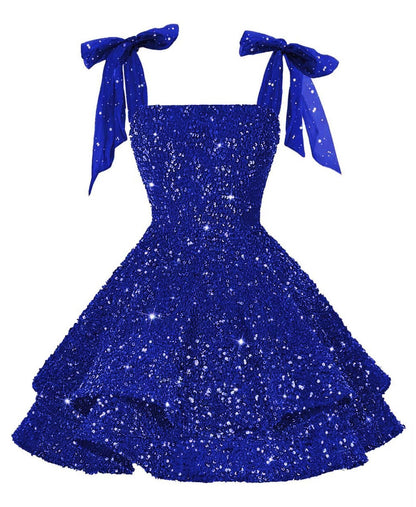Girls Pink Sequin Flower Girl Dress with Bow Straps