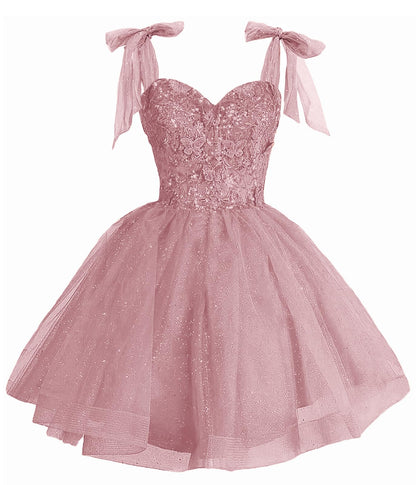 Girls Red Sequin Flower Girl Dress with Bow Straps