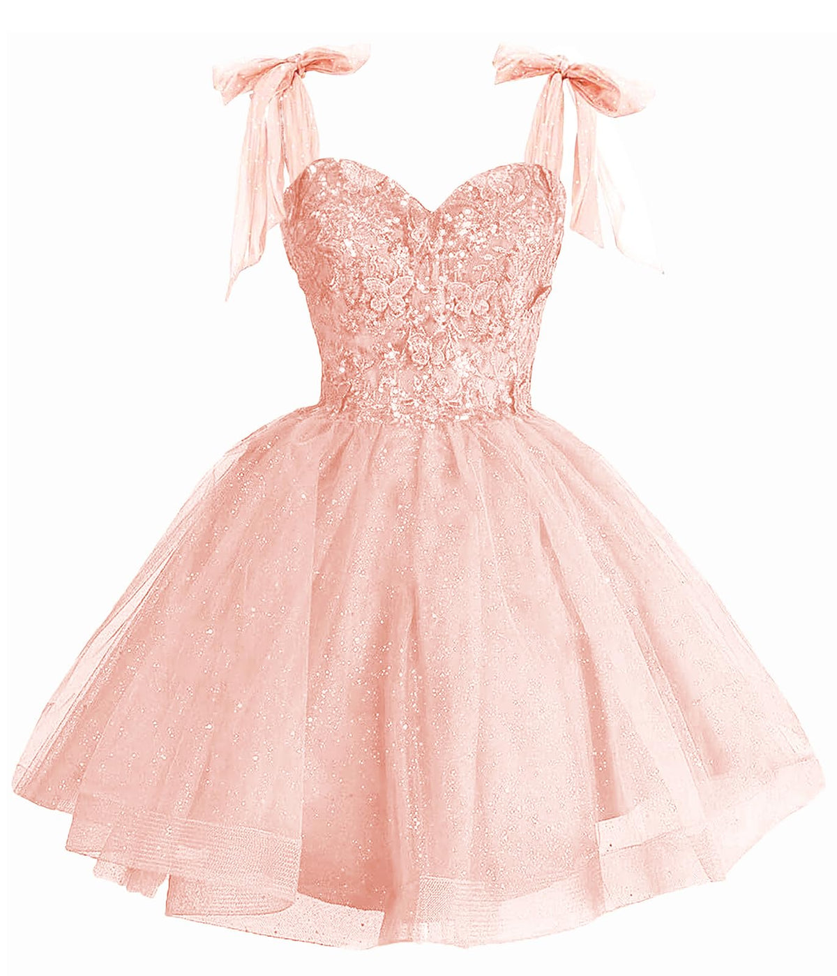 Girls Red Sequin Flower Girl Dress with Bow Straps