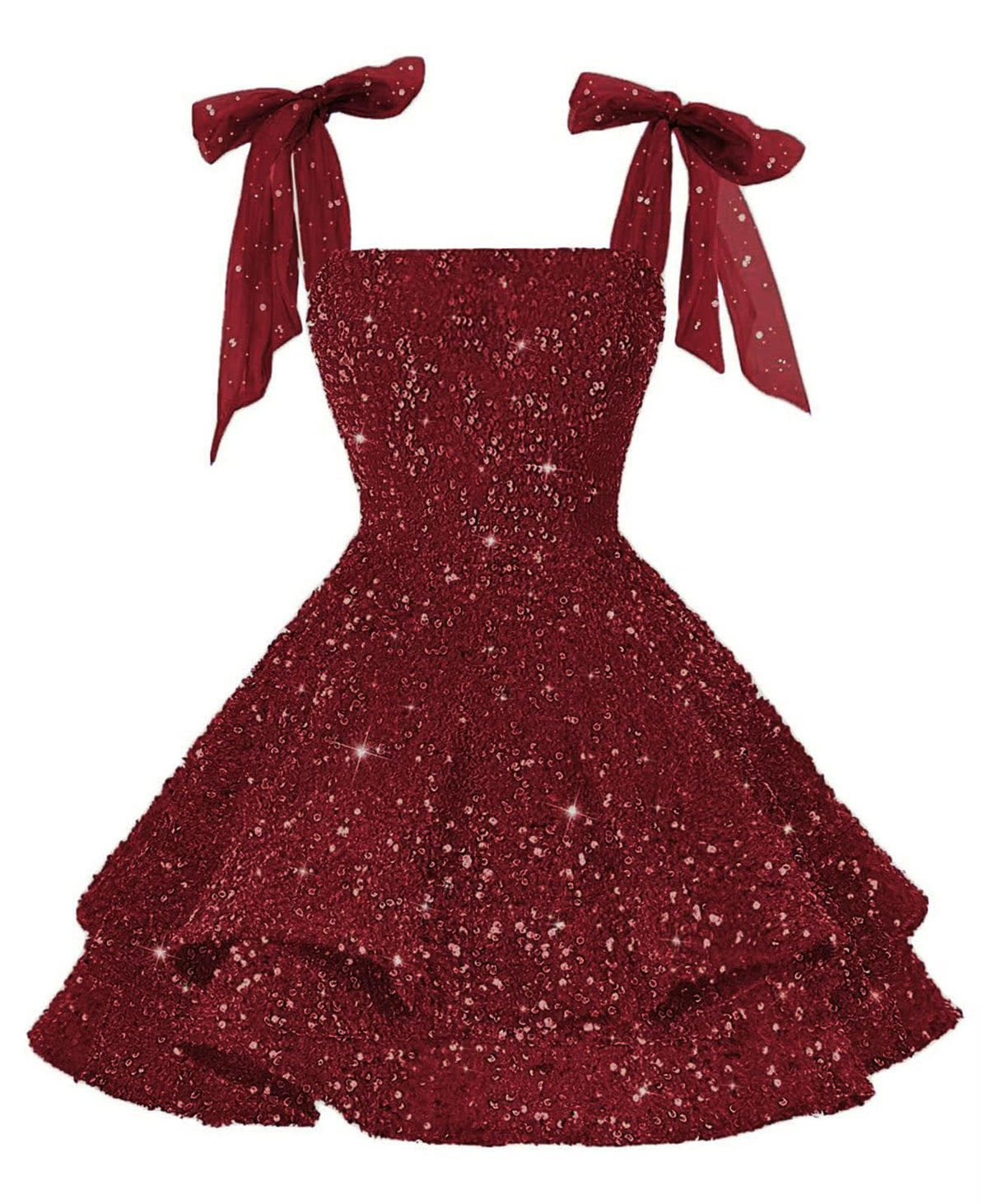 Girls Pink Sequin Flower Girl Dress with Bow Straps