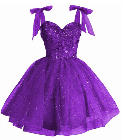 Girls Red Sequin Flower Girl Dress with Bow Straps