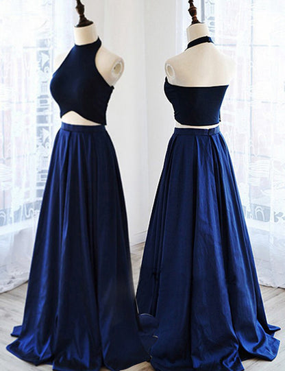 Two Pieces Prom Dresses, Off-shoulder Prom Dress,Dresses For Prom,Fashion Prom Dress,BD001