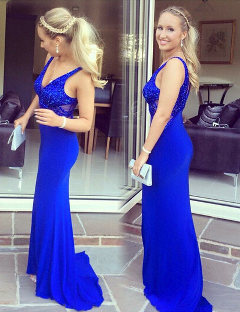 Royal Blue Prom Dresses,V-neck Burgundy Prom Dress,Beading Prom Dresses,Charming Prom Dress,Cheap Prom Dresses,PD00176