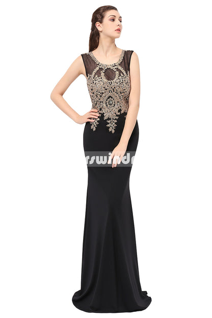 Black Prom Dresses,Vintage Prom Gowns,Long Evening Dress, Evening dresses,LX360