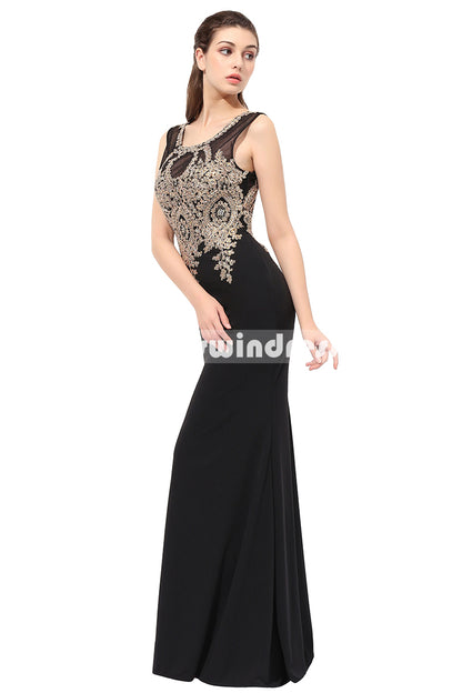 Black Prom Dresses,Vintage Prom Gowns,Long Evening Dress, Evening dresses,LX360