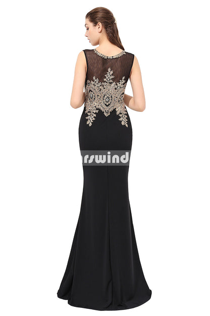 Black Prom Dresses,Vintage Prom Gowns,Long Evening Dress, Evening dresses,LX360