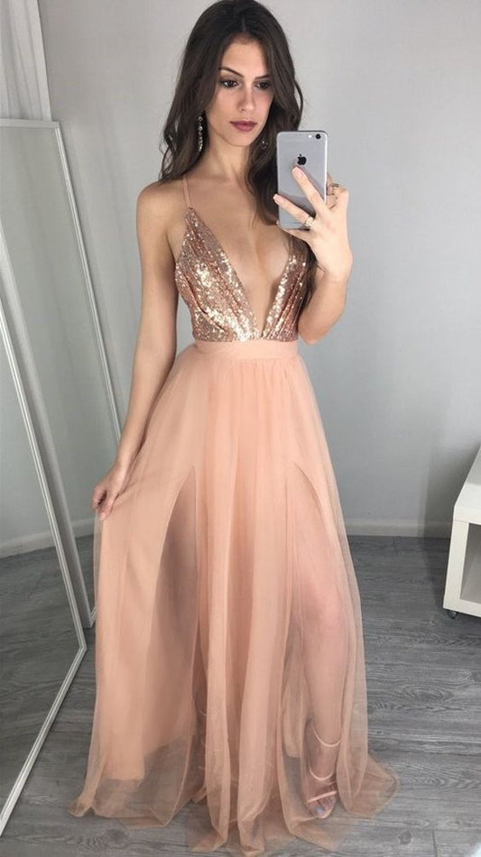 sexy prom dress, long prom dress,sexy evening dress with slit, prom dresses,PD45423