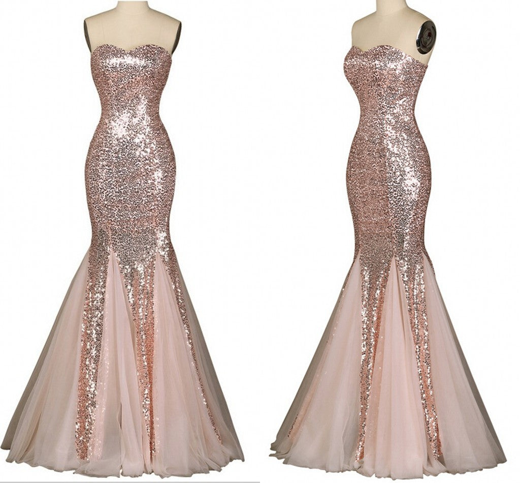 Long Prom Dresses,Charming Prom Dress,sequin Prom dress,mermaid prom Dress,BD425