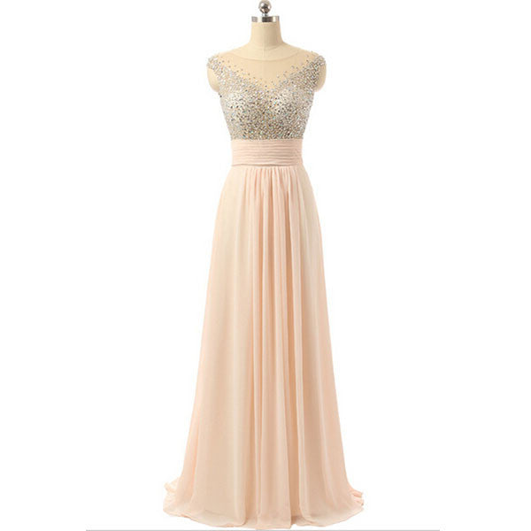 Long Prom Dresses,Blush pink Prom Dresses,Charming Prom Dress,Bridesmaid Dress,BD146