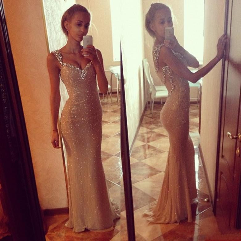 Sparkly Prom Dresses, V-neck Prom Dress,Sexy Prom Dresses,Backless Prom Dress,Cheap Prom Dresses,PD00232