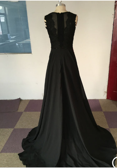 Black Prom Dresses,Leg Slit Prom Dress,Sleeveless Prom Dresses,Charming Prom Dress,Cheap Prom Dresses,PD00256