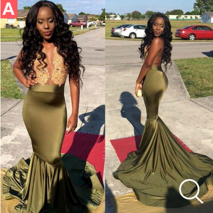 Appliques Prom Dresses,Mermaid Prom Dress,Satin Prom Dresses,Sleeveless Prom Dress,Cheap Prom Dresses,PD00258