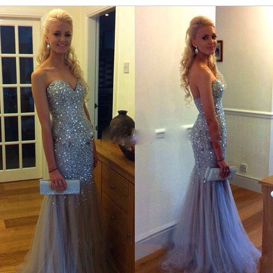 Mermaid Prom Dresses,Crystal Prom Dress,Gorgeous Prom Dresses,Off-shoulder Prom Dress,Cheap Prom Dresses,PD00263