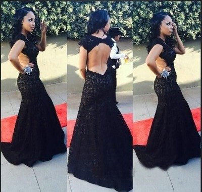 Sexy Prom Dresses,Mermaid Prom Dress,Black Prom Dresses,Lace Prom Dress,Cheap Prom Dresses,PD00270