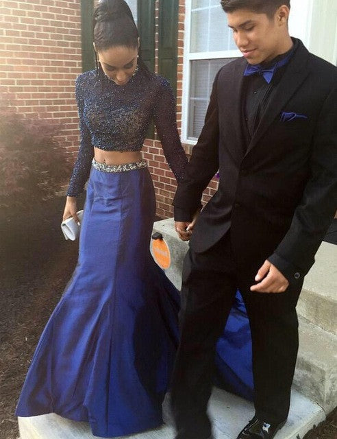 Mermaid Prom Dresses,Royal Blue Prom Dress,Beading Prom Dresses,Charming Prom Dress,Cheap Prom Dresses,PD00279