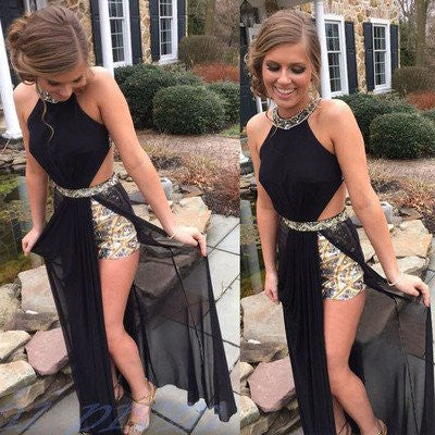 black Prom Dress,charming prom dress, long prom dress,sexy prom dress,PD00280