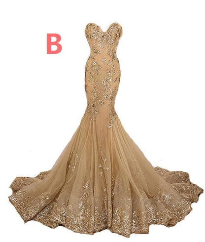 Gorgeous Prom Dress,Mermaid Prom Dresses,Beading Prom Dress,Long Prom Dresses,Yellow Prom Dress,PD00288