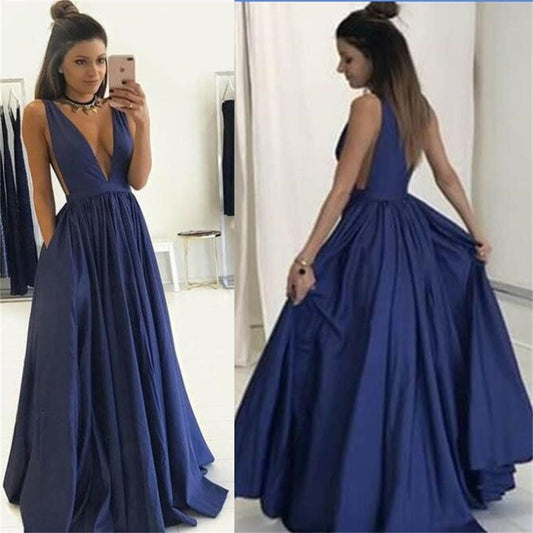 Long deep v neck sexy Prom Dress, popular gowns Party Dress,BD62634