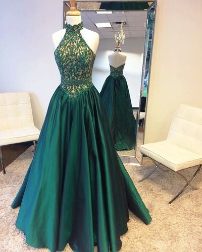 Halter Prom Dresses,High Neck Prom Dress,Off-shoulder Prom Dress,A-line Prom Dress,PD0059