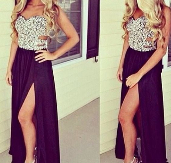 black prom dress,charming Prom Dress,backless prom dress,long prom dress,party dress,BD1354