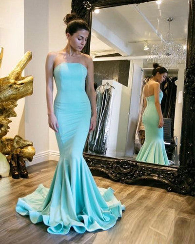 Strapless Prom Dresses,Mermaid Prom Dress,Off-shoulder Prom Dresses,Cheap Prom Dress,Simple Design Prom Dresses,PD00124