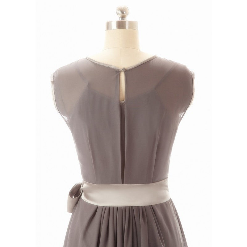 Long bridesmaid dress,gray bridesmaid dress,long bridesmaid dress,cheap chiffon prom dress,BD422