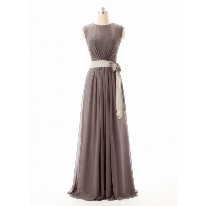 Long bridesmaid dress,gray bridesmaid dress,long bridesmaid dress,cheap chiffon prom dress,BD422
