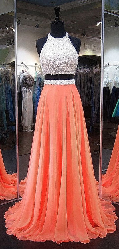 Two Pieces Prom Dress , Beaded Prom Dresses,Graduation Party Dresses, Prom Dresses For Teens on Storenvy,BD2203