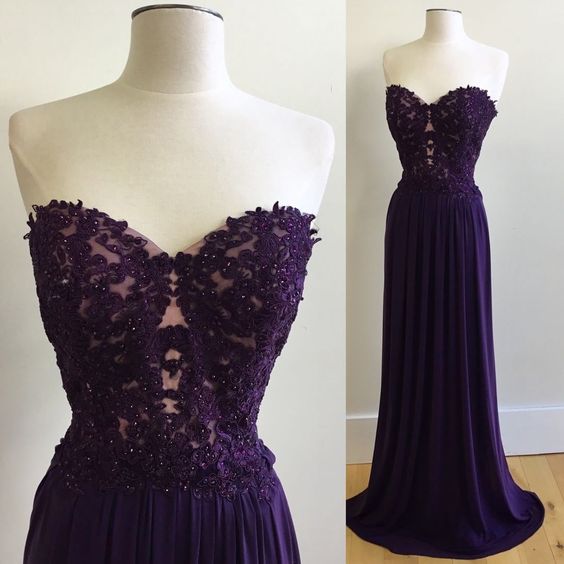 Purple prom dresses,long prom dresses,PD4558915