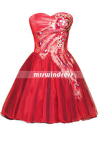 Simple Prom Dresses,Vintage Prom Gowns,Short Evening Dress, Homecoming Dresses,SD039B