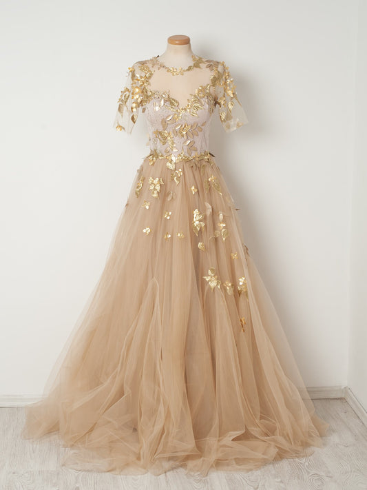 Beautiful Prom Dresses A-line Tulle Long Prom Dresses,PD4558993