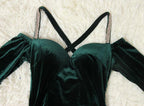 Sexy Prom Dresses,Velvet Hunter Long Prom Dresses,PD4558759