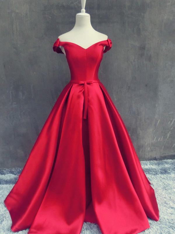 A-line prom dress Short Sleeve Lace-up Back Long Prom Dress Evening Dress,PD45587210