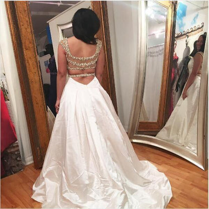 A-line prom dress Short Sleeve Lace-up Back Long Prom Dress Evening Dress,PD4558721