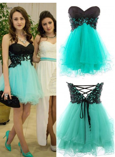 Cute Homecoming Dress,Sweetheart Homecoming Dresses,Cocktail Homecoming Dress,Strapless Homecoming Dresses,PD00158