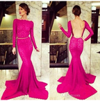 Sexy Prom Dresses,Open Back Prom Dress,Long Sleeve Prom Dresses,Formal Prom Dress,Cheap Prom Dresses,PD00159
