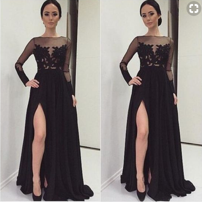 black prom dresses, 2018 Long prom dresses, long prom dresses, prom dresses online,PD455888