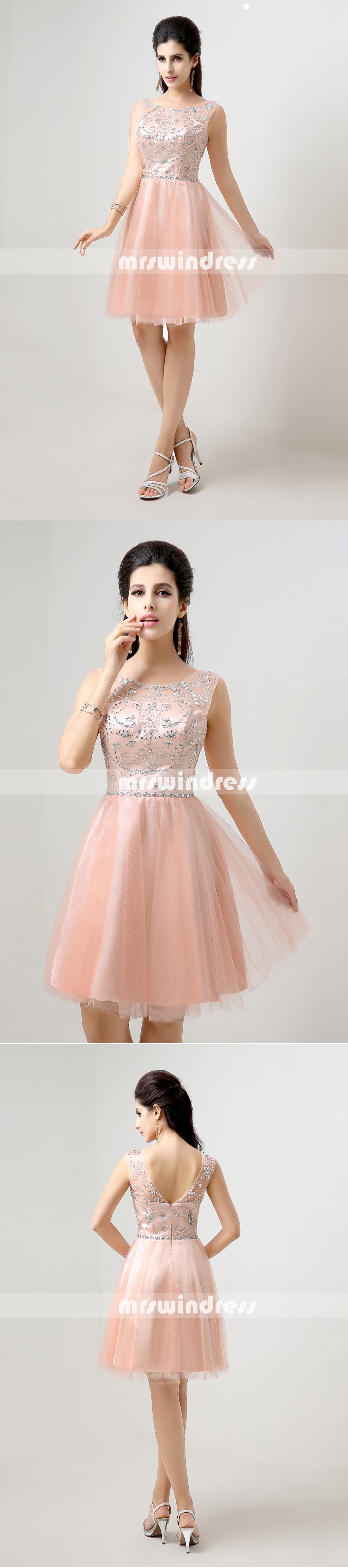 Simple Prom Dresses,Vintage Prom Gowns,Short Evening Dress, Homecoming Dresses,SD133