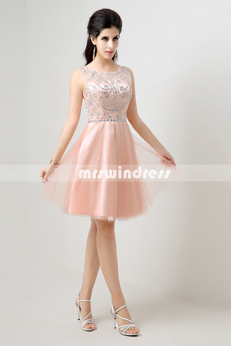 Simple Prom Dresses,Vintage Prom Gowns,Short Evening Dress, Homecoming Dresses,SD133