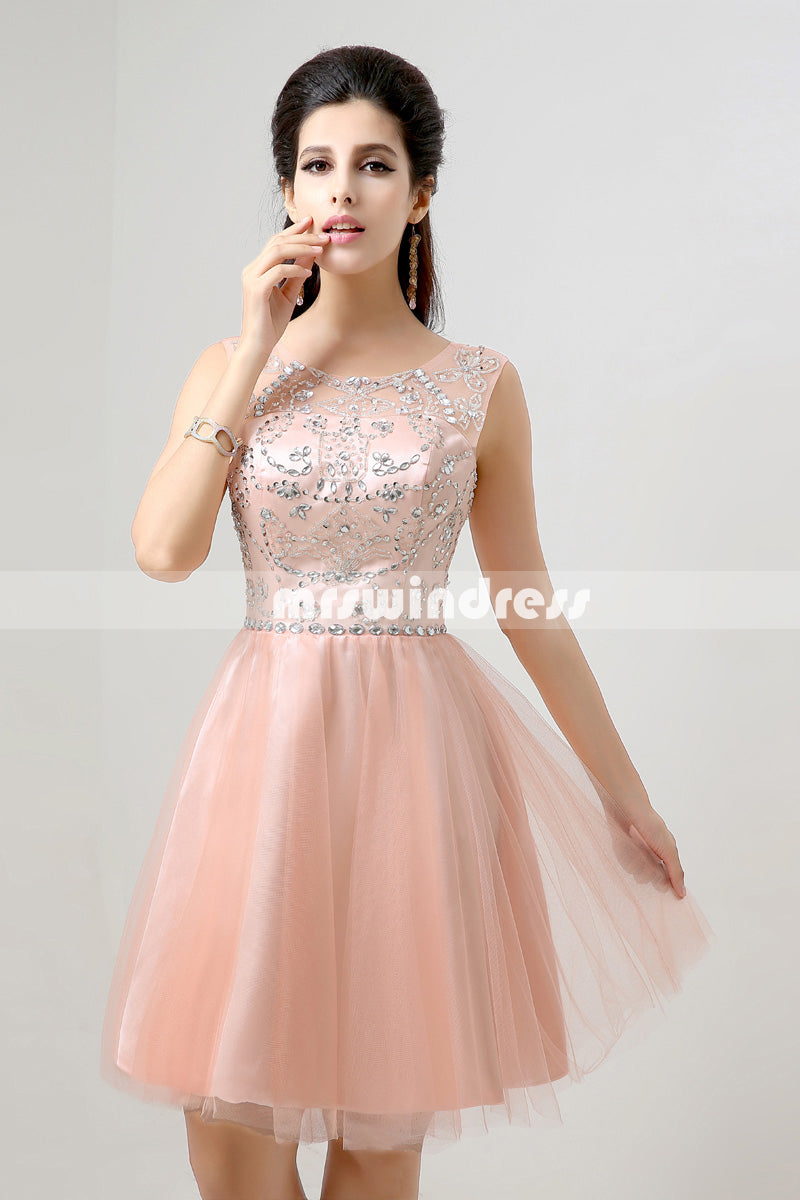 Simple Prom Dresses,Vintage Prom Gowns,Short Evening Dress, Homecoming Dresses,SD133