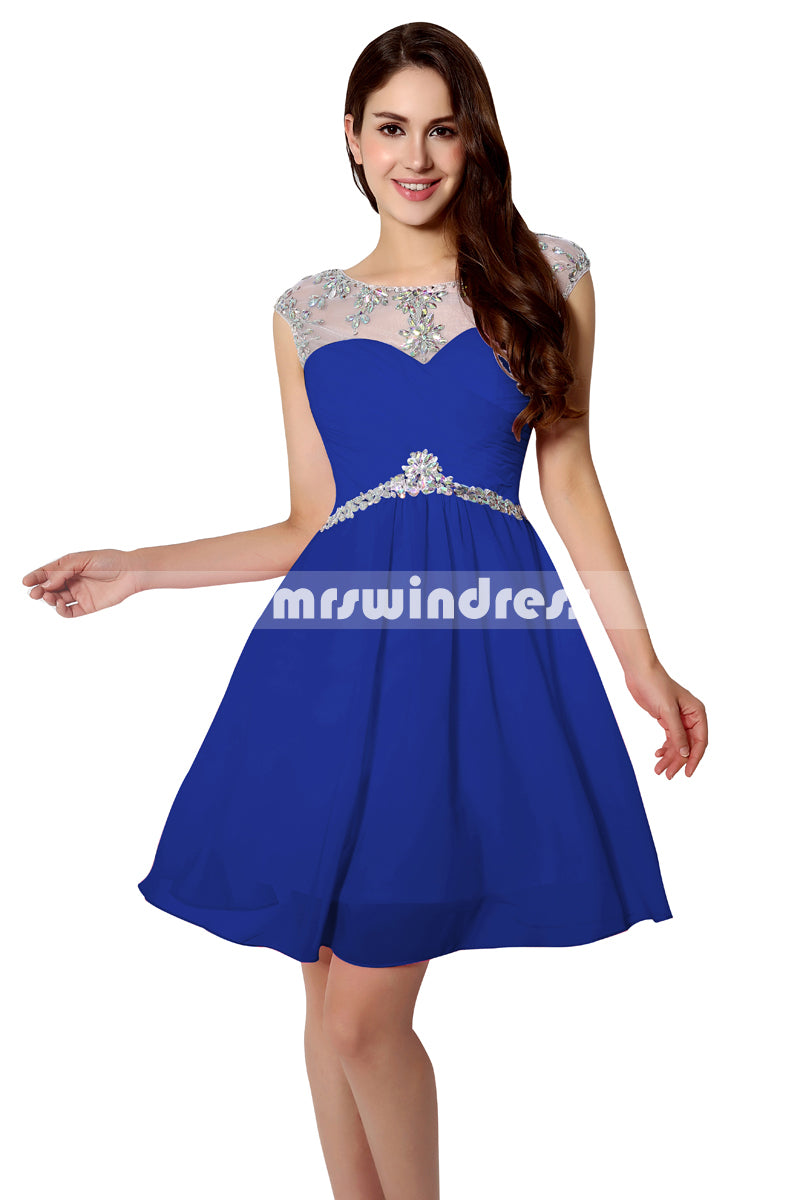 Simple Prom Dresses,Vintage Prom Gowns,Short Evening Dress, Homecoming Dresses,SD218