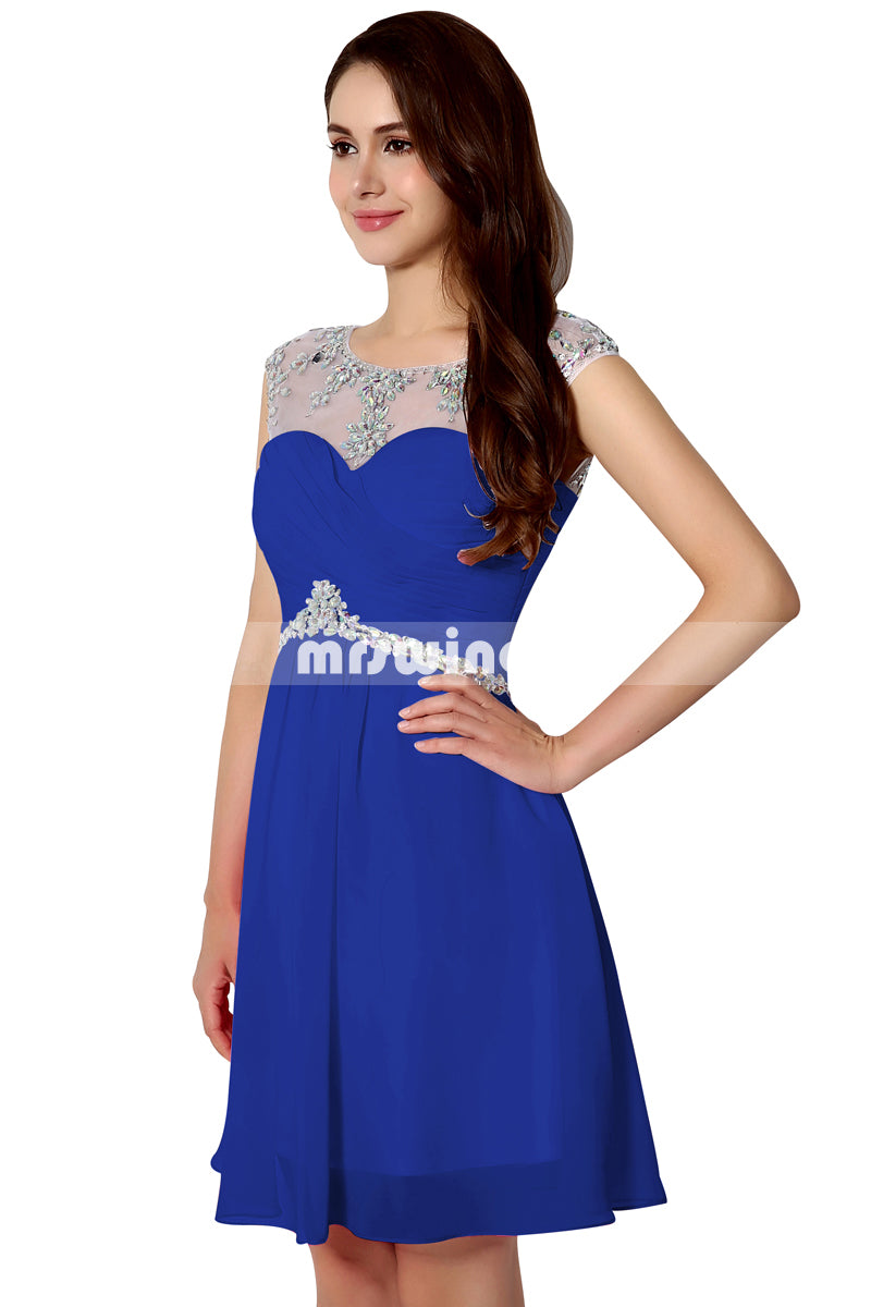 Simple Prom Dresses,Vintage Prom Gowns,Short Evening Dress, Homecoming Dresses,SD218