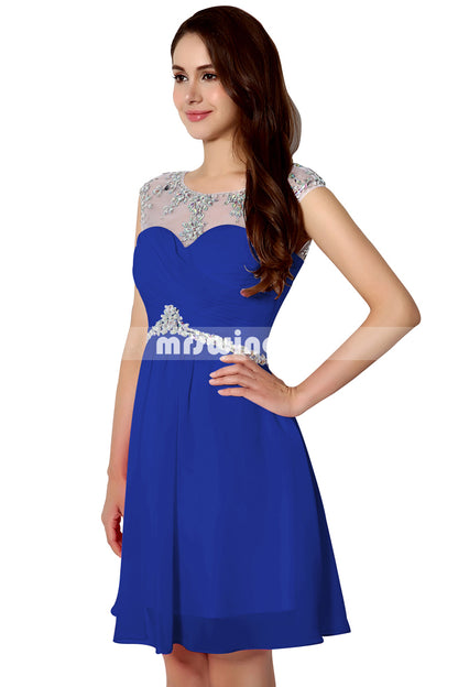 Simple Prom Dresses,Vintage Prom Gowns,Short Evening Dress, Homecoming Dresses,SD218