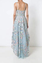 Spaghetti Straps Sweetheart Asymmetrical Prom Dress High Low Homecoming Dresses BD22063