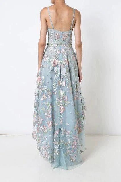 Spaghetti Straps Sweetheart Asymmetrical Prom Dress High Low Homecoming Dresses BD22063